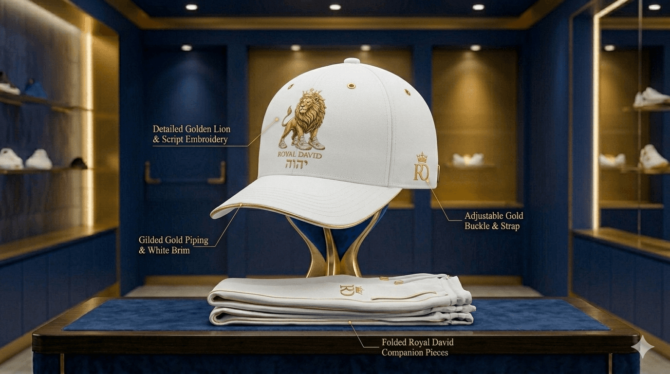 Sovereign Cap — White & Gold