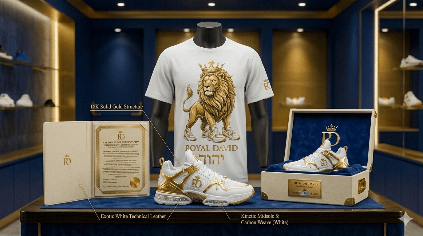 Sovereign Sneaker — White & Gold
