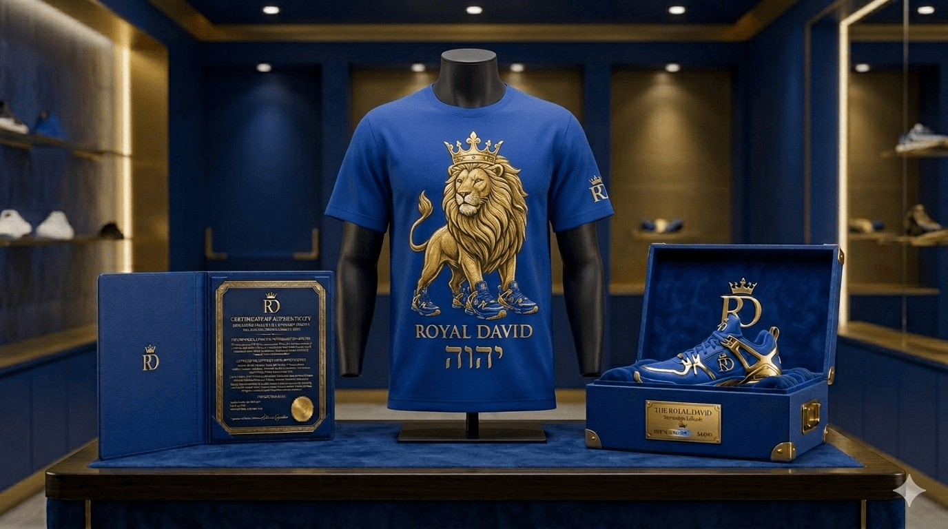 Lion Tee — Royal Blue