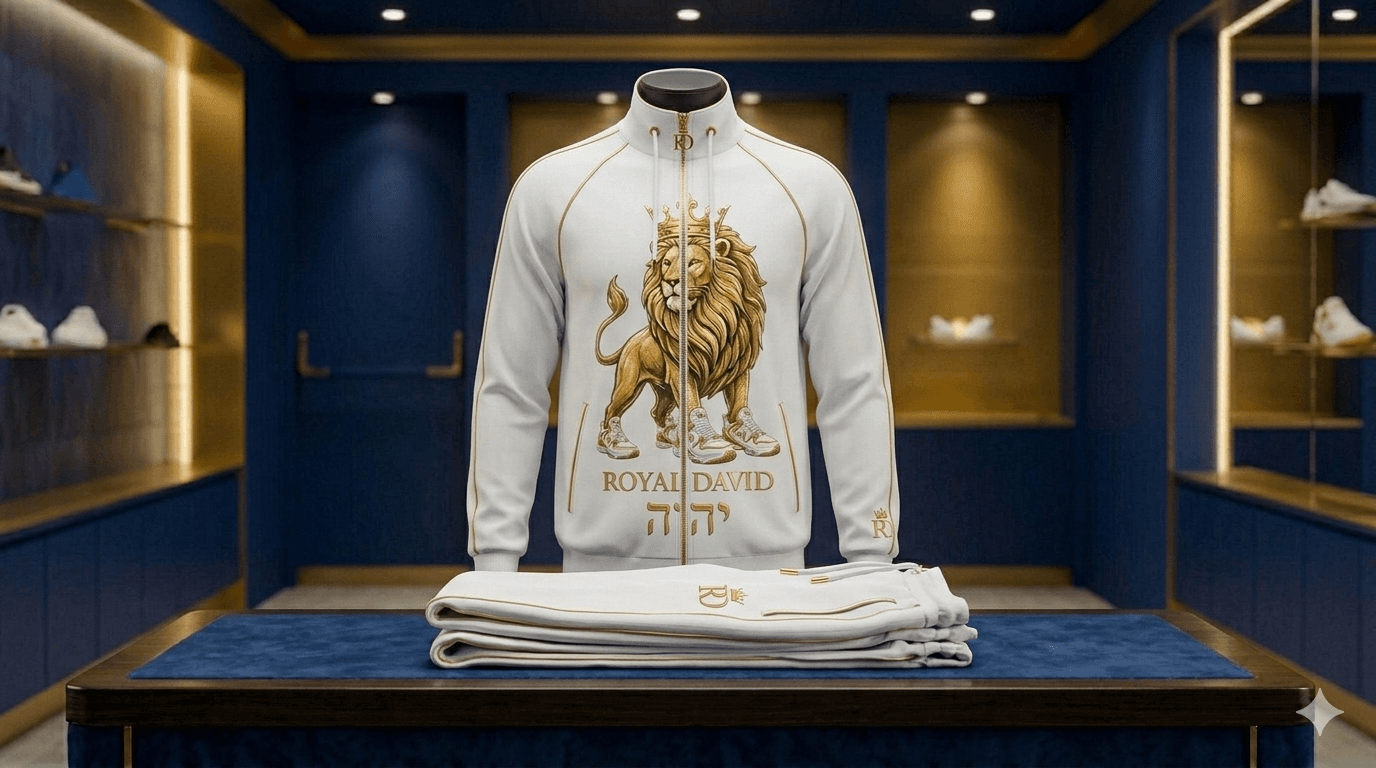 Sovereign Tracksuit — White & Gold